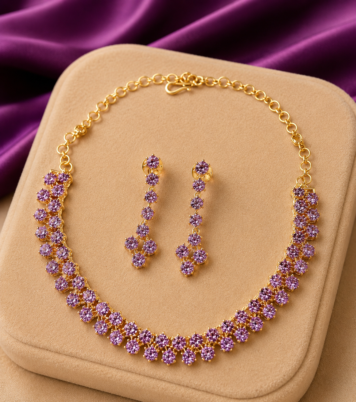 Royal Violet Necklace Set