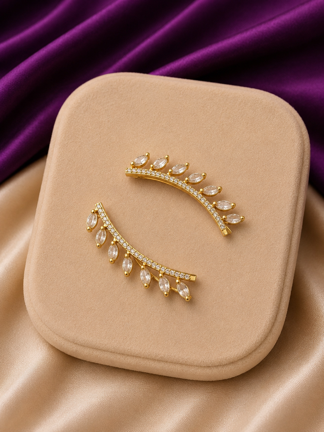 Crystal Ear Cuff Earrings