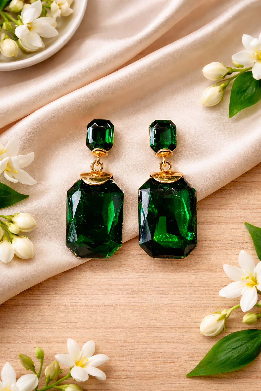 Emerald Royale Drops Earrings