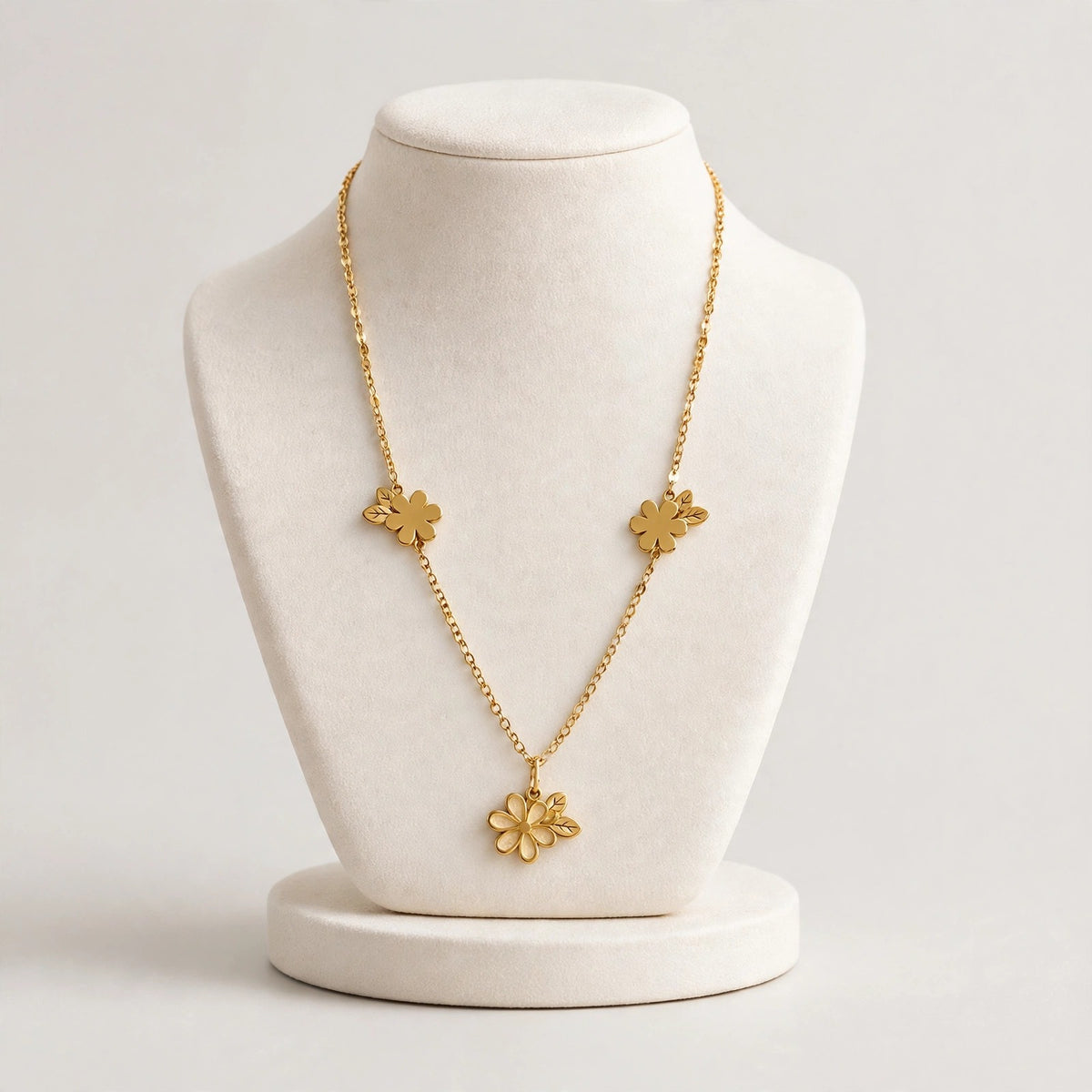 Golden Floral Necklace