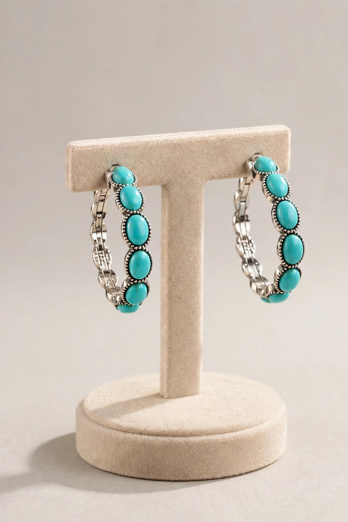 Turquoise Hoop Earrings