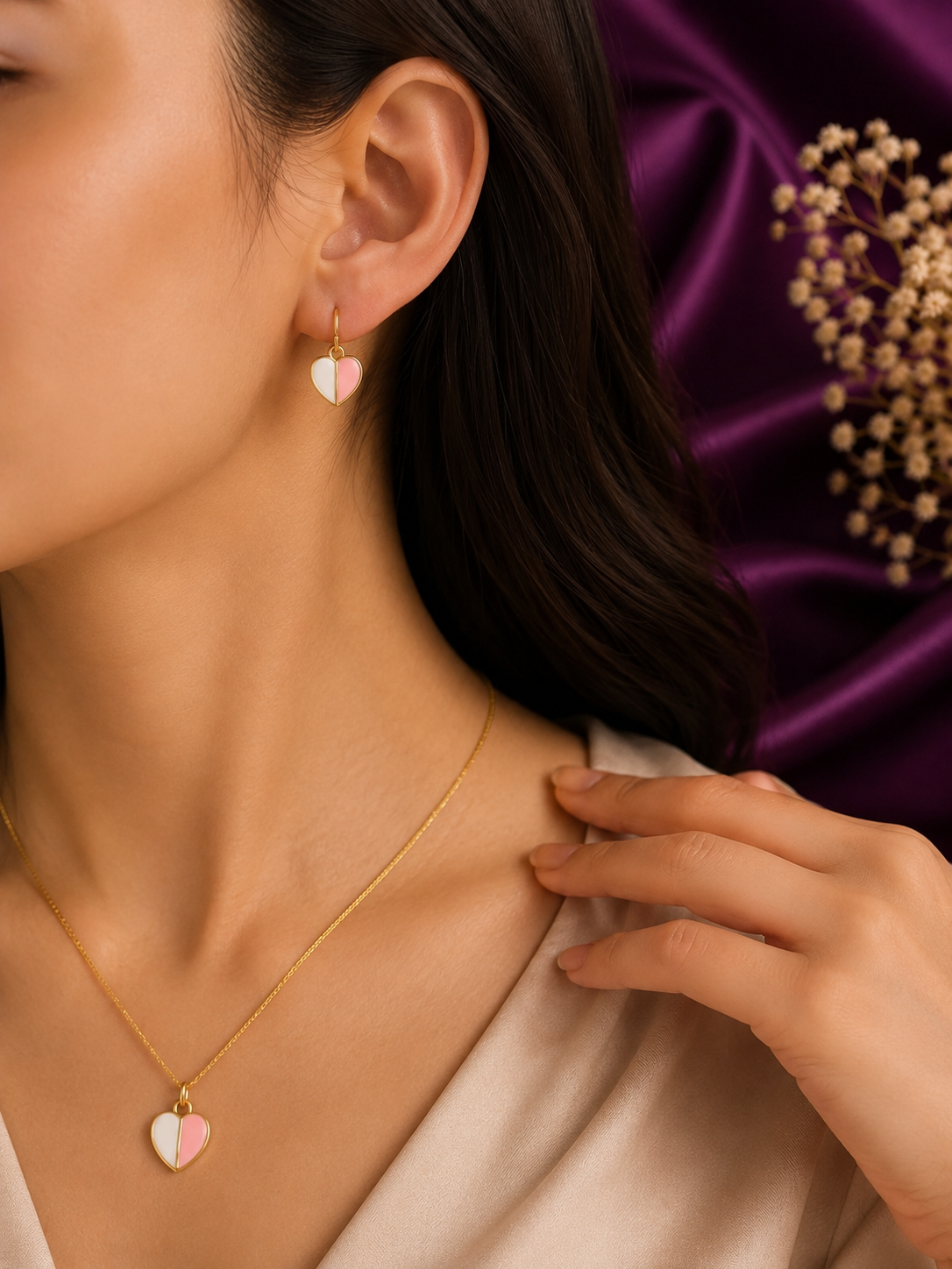 Heart Jewellery Set