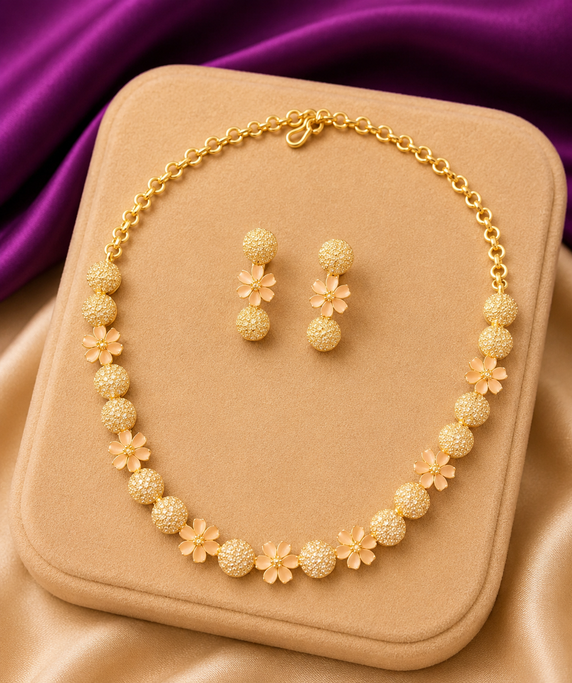 Golden Petal Necklace