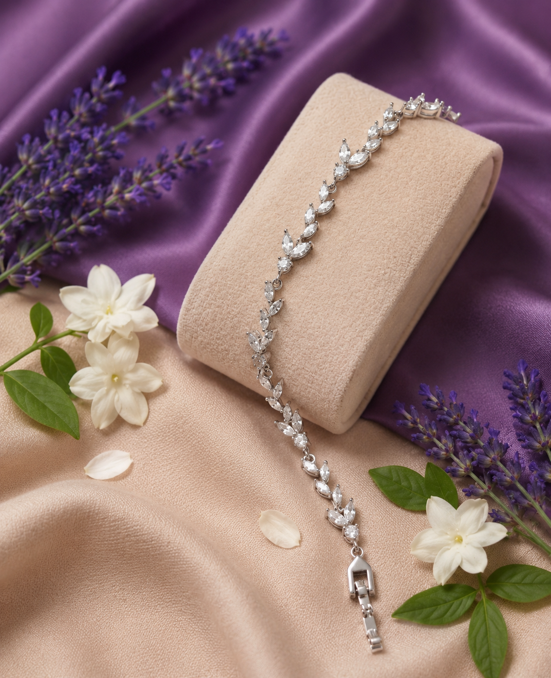 Crystal Vine Tennis Bracelet