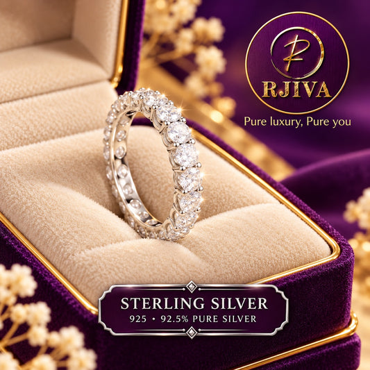Sterling Silver Eternity Band Ring