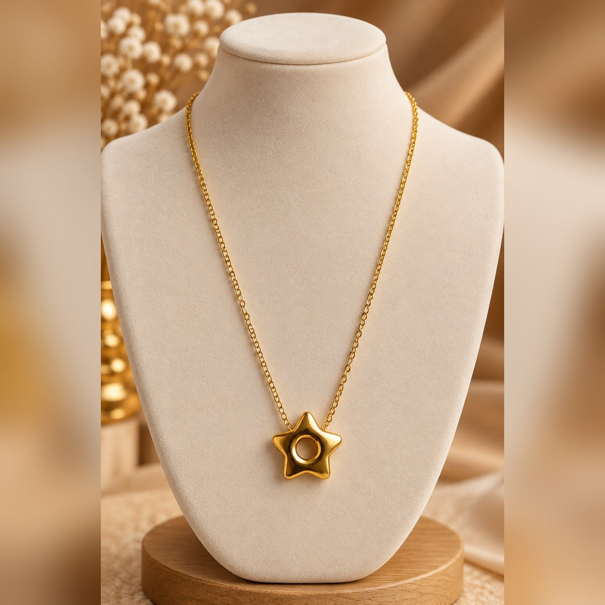 Gold Star Pendant Necklace