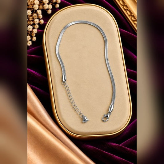 Silver Snake Chain Anklet