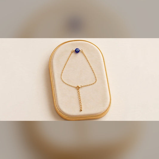 Gold Evil Eye Anklet