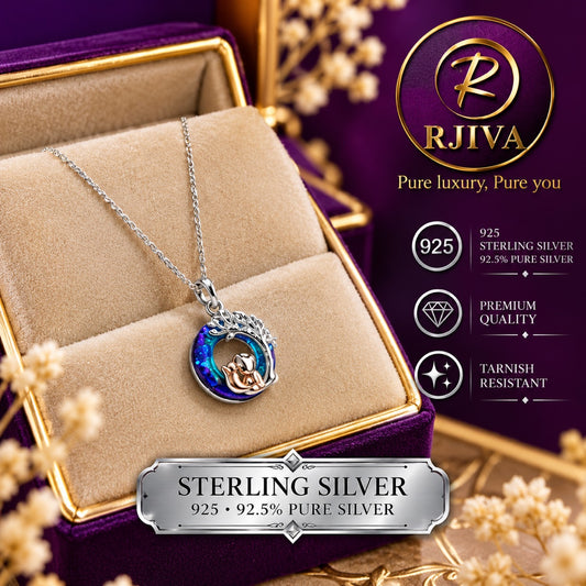 Tree of Life Blue Opal Pendant
